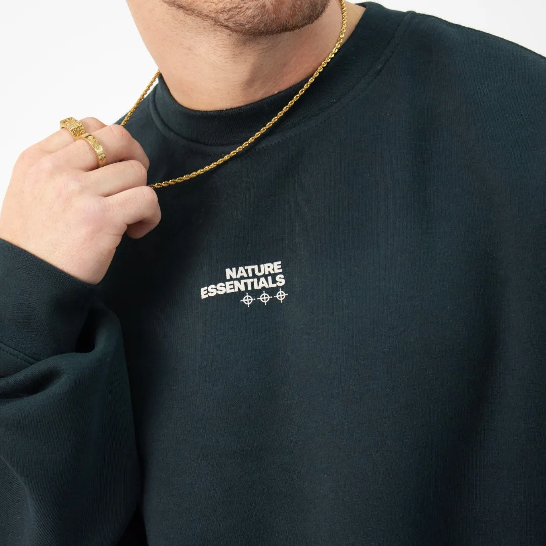 304 Mens Nature Essentials Sweater Pine Green