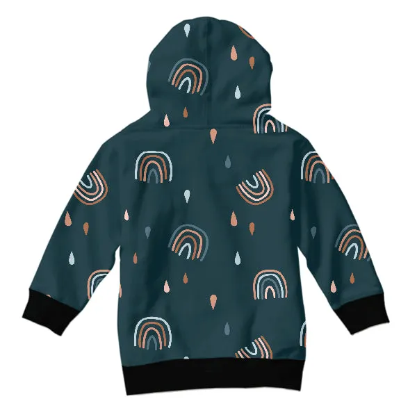 Abstract Rainbows Hand Drawn KIDS HOODIE