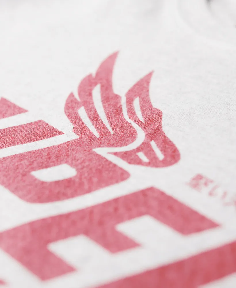 Acrhive Kiss Printed T-Shirt - Flake Grey Marl