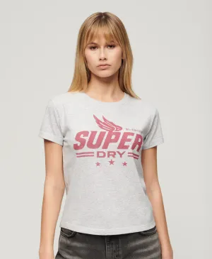Acrhive Kiss Printed T-Shirt - Flake Grey Marl