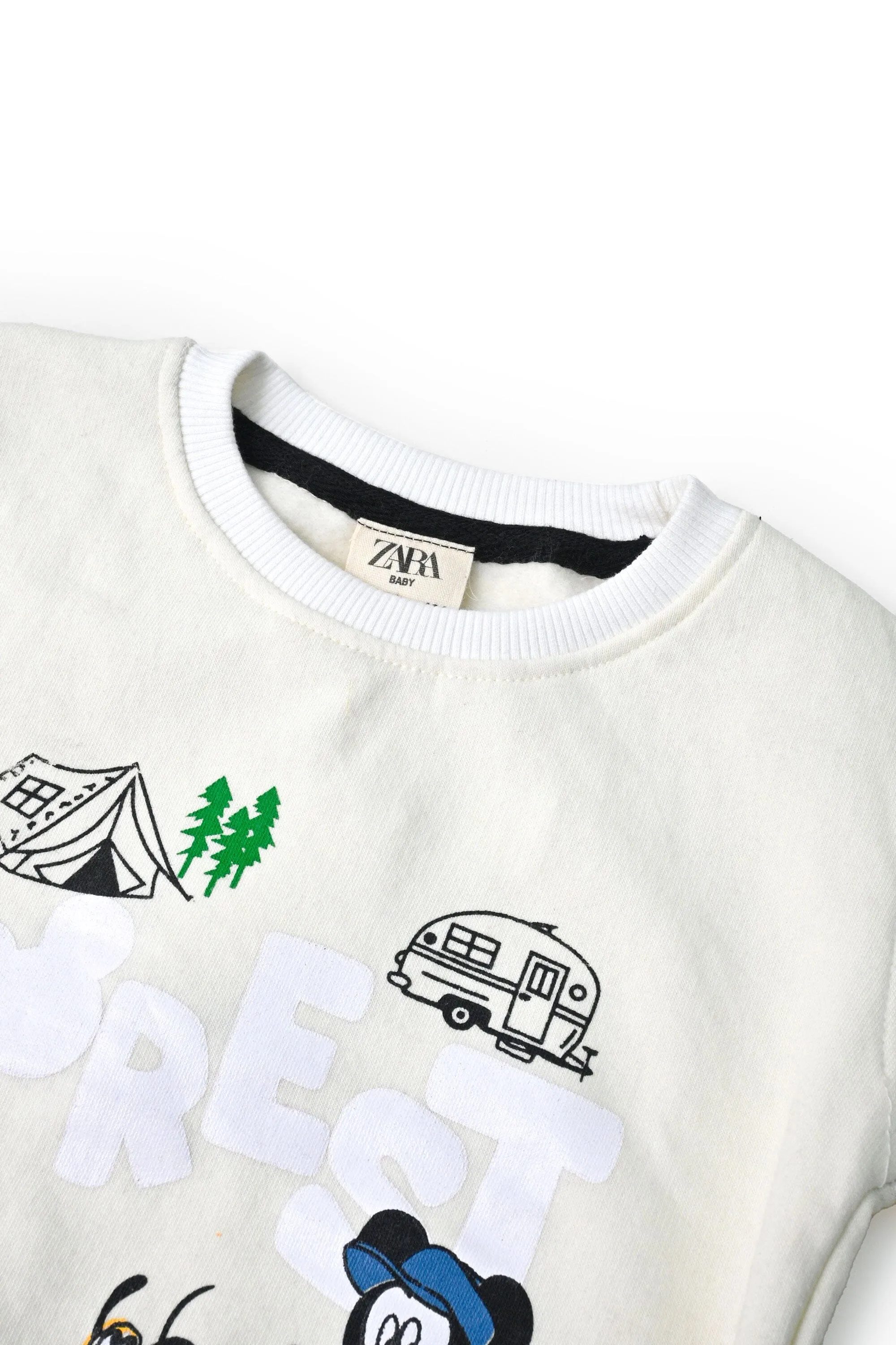 Baby Club Kid's Forest Printed Fleece Sweat Shirt