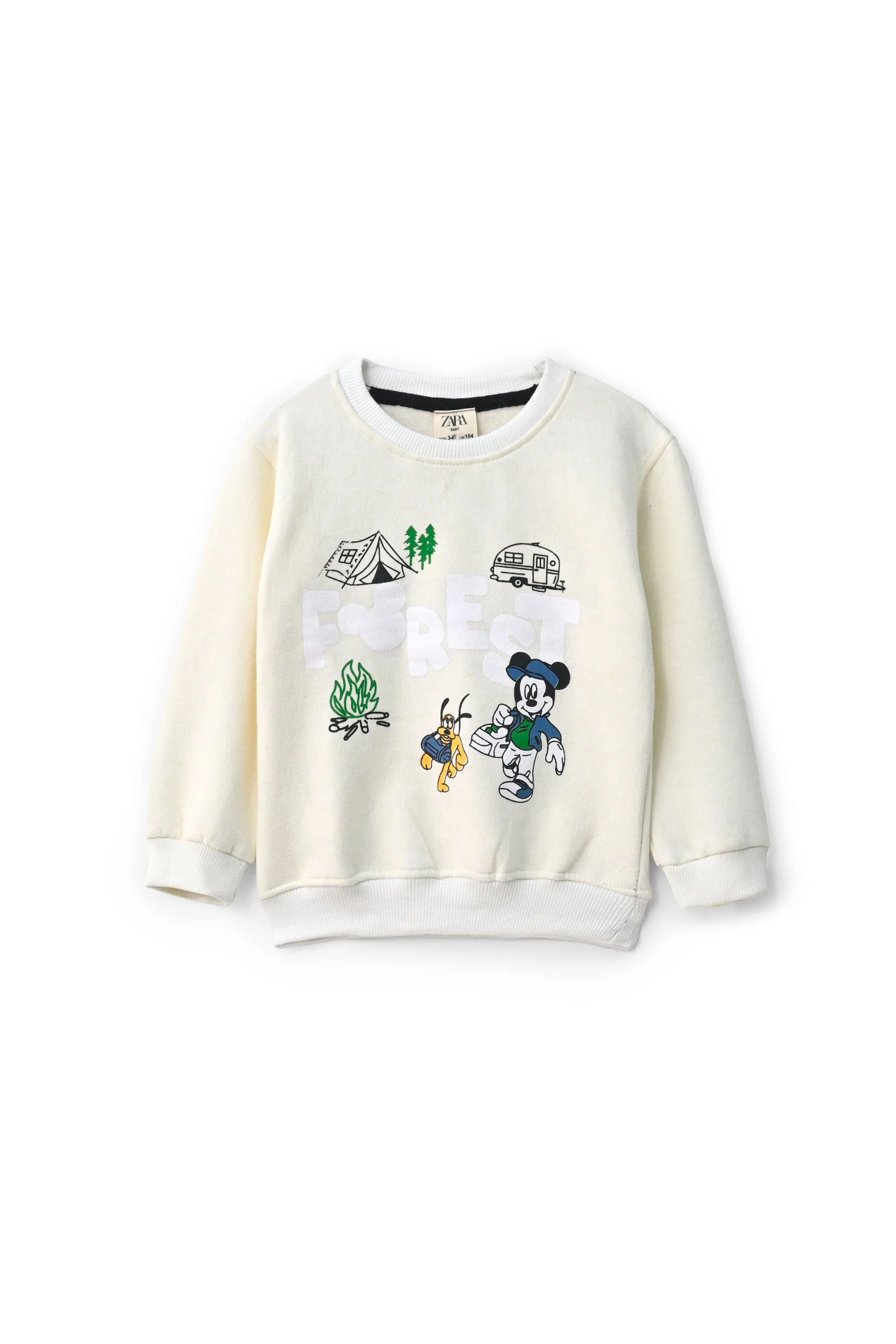 Baby Club Kid's Forest Printed Fleece Sweat Shirt