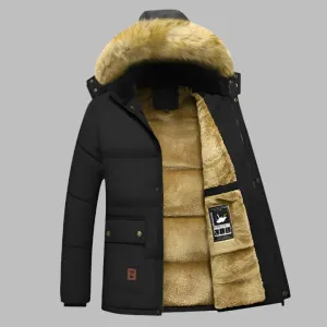 Balto Arctic Parka | Warme, lange, wasserfeste Herren-Winterjacke mit Fleecefutter und Kunstpelzkragen
