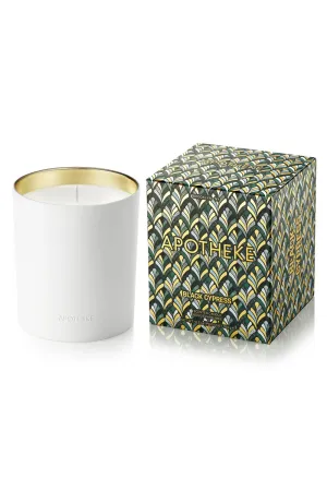 CERAMIC 12.5 OZ CANDLE Black Cypress