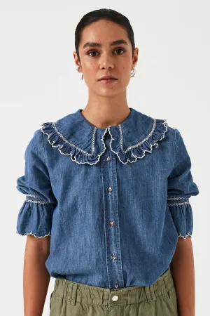 Daisy Blouse | Indigo Denim