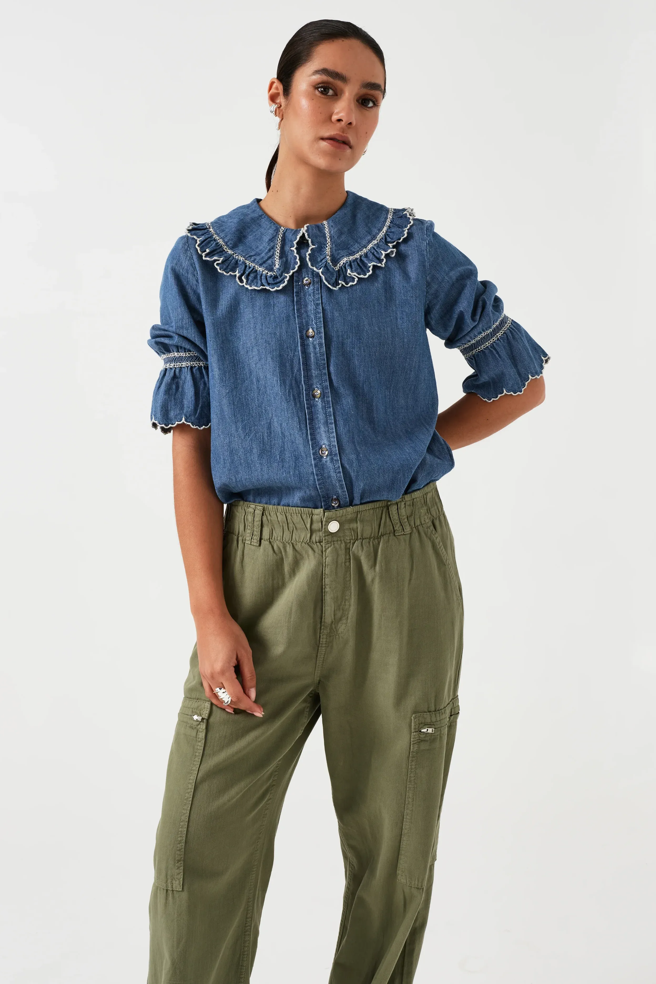 Daisy Blouse | Indigo Denim