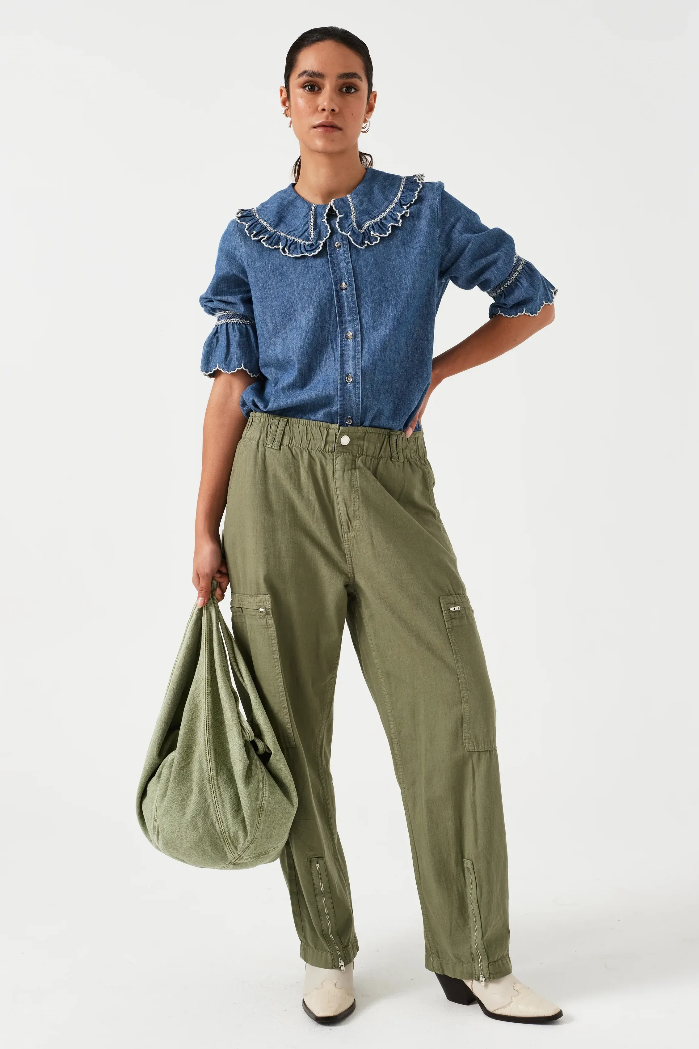 Daisy Blouse | Indigo Denim