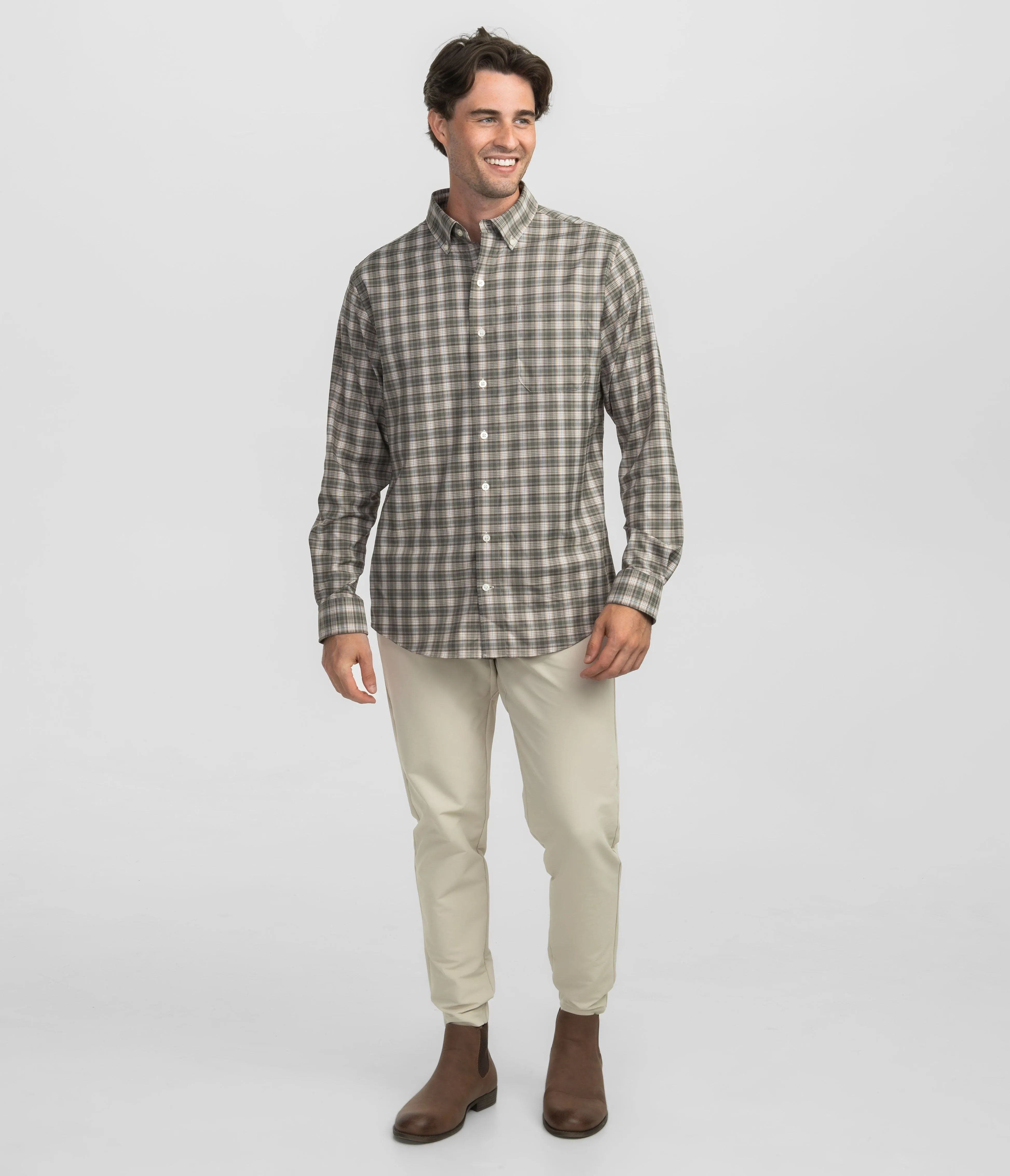 Edmonton Plaid LS - Deep Forest