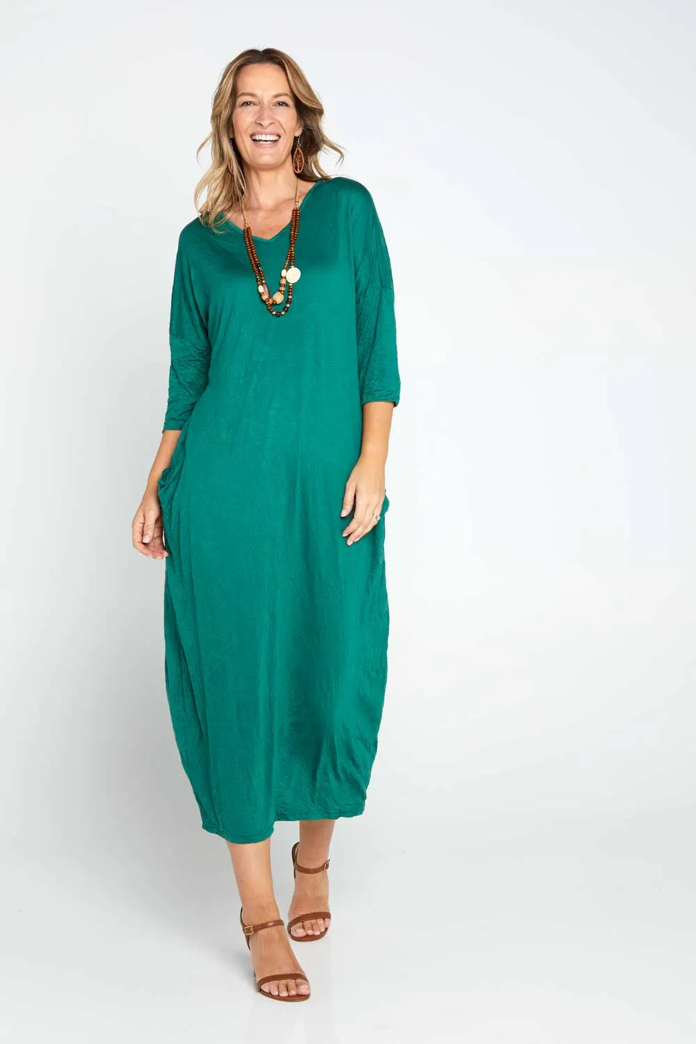 Elvira Dress - Forest Green