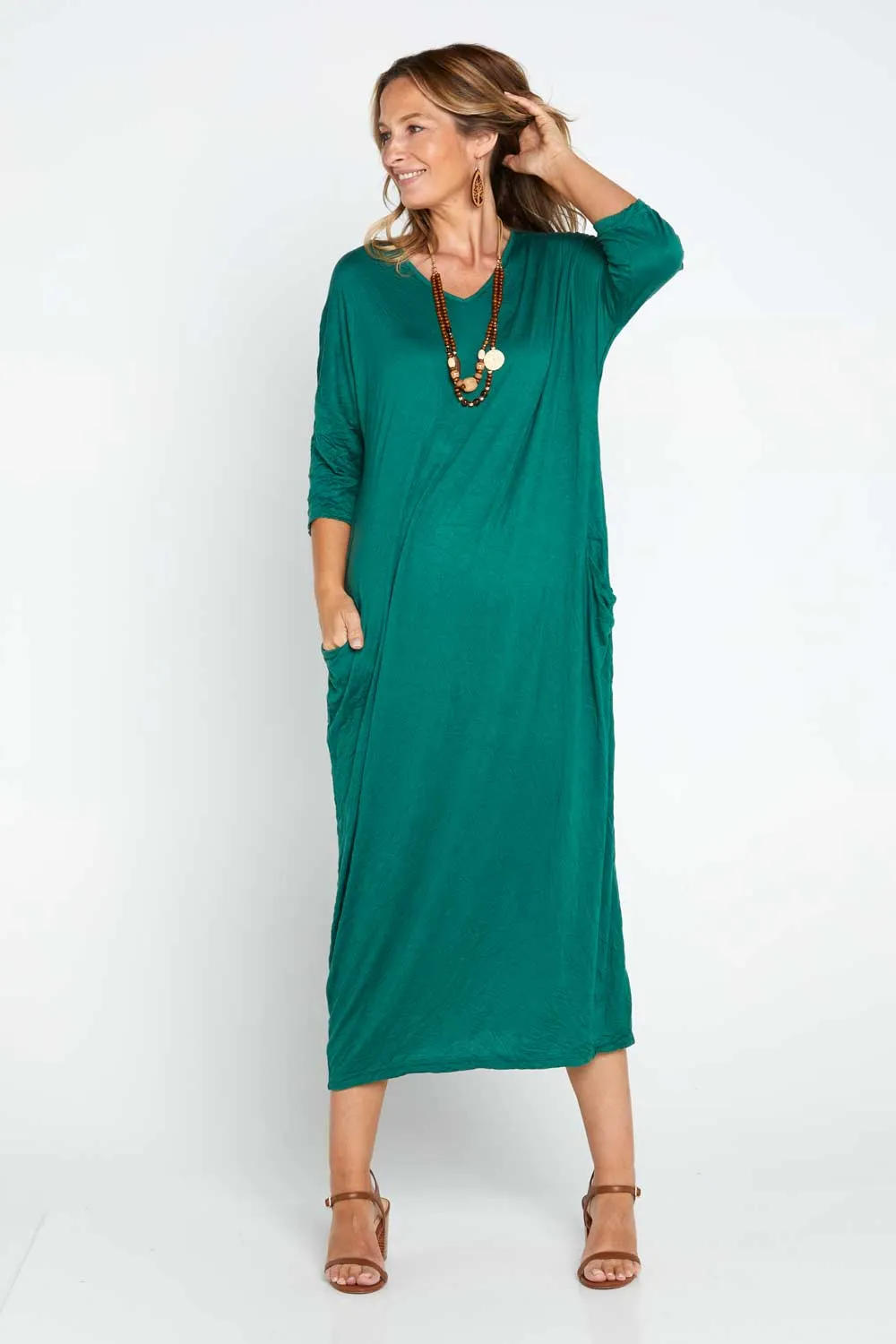 Elvira Dress - Forest Green
