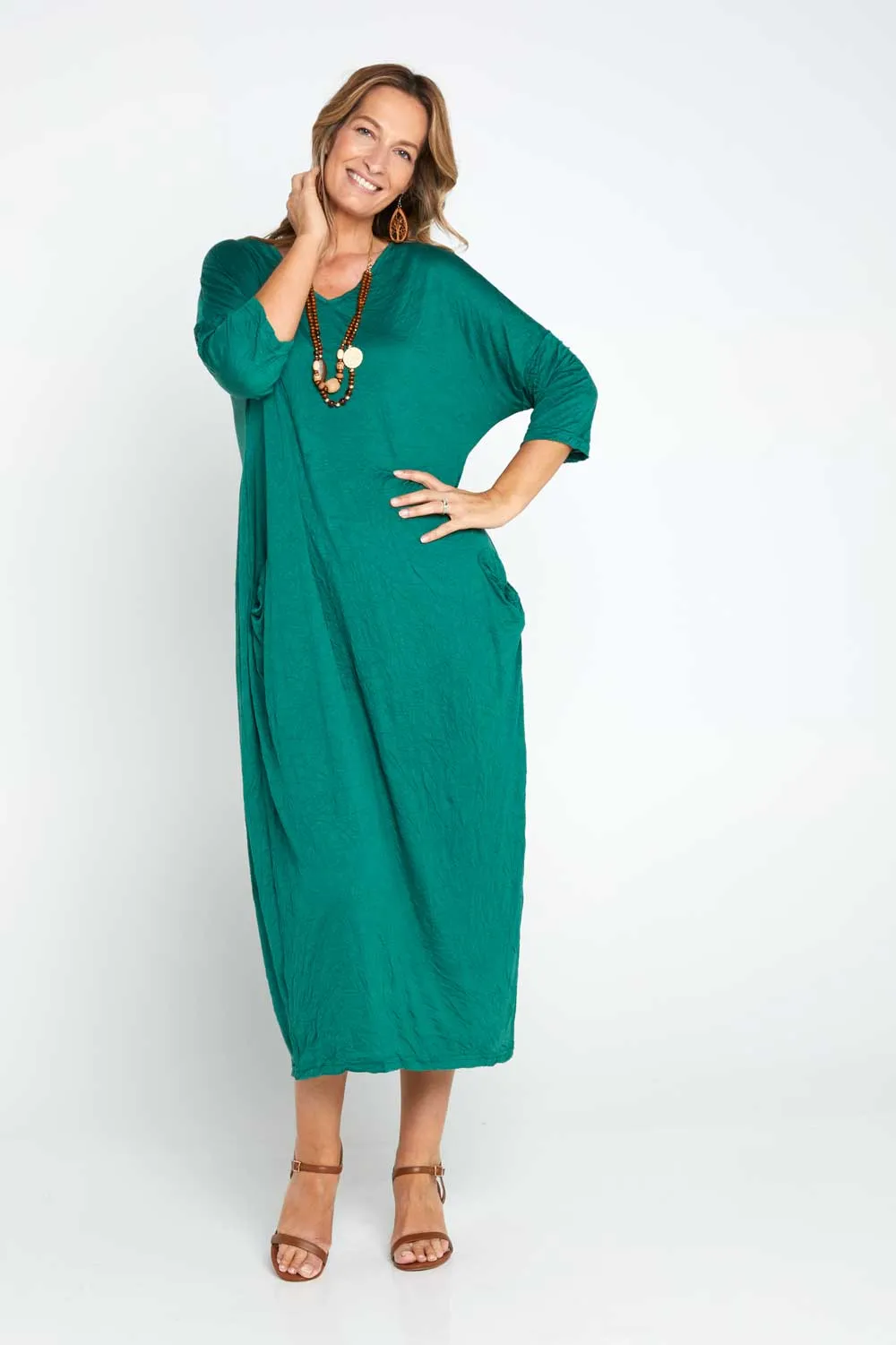 Elvira Dress - Forest Green