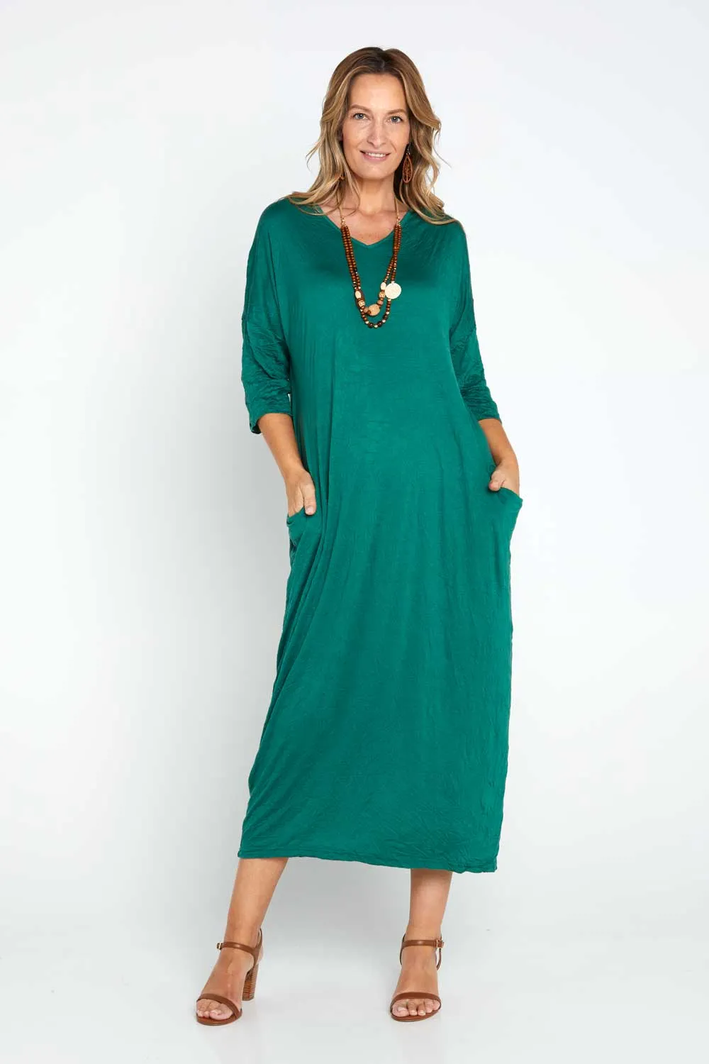 Elvira Dress - Forest Green