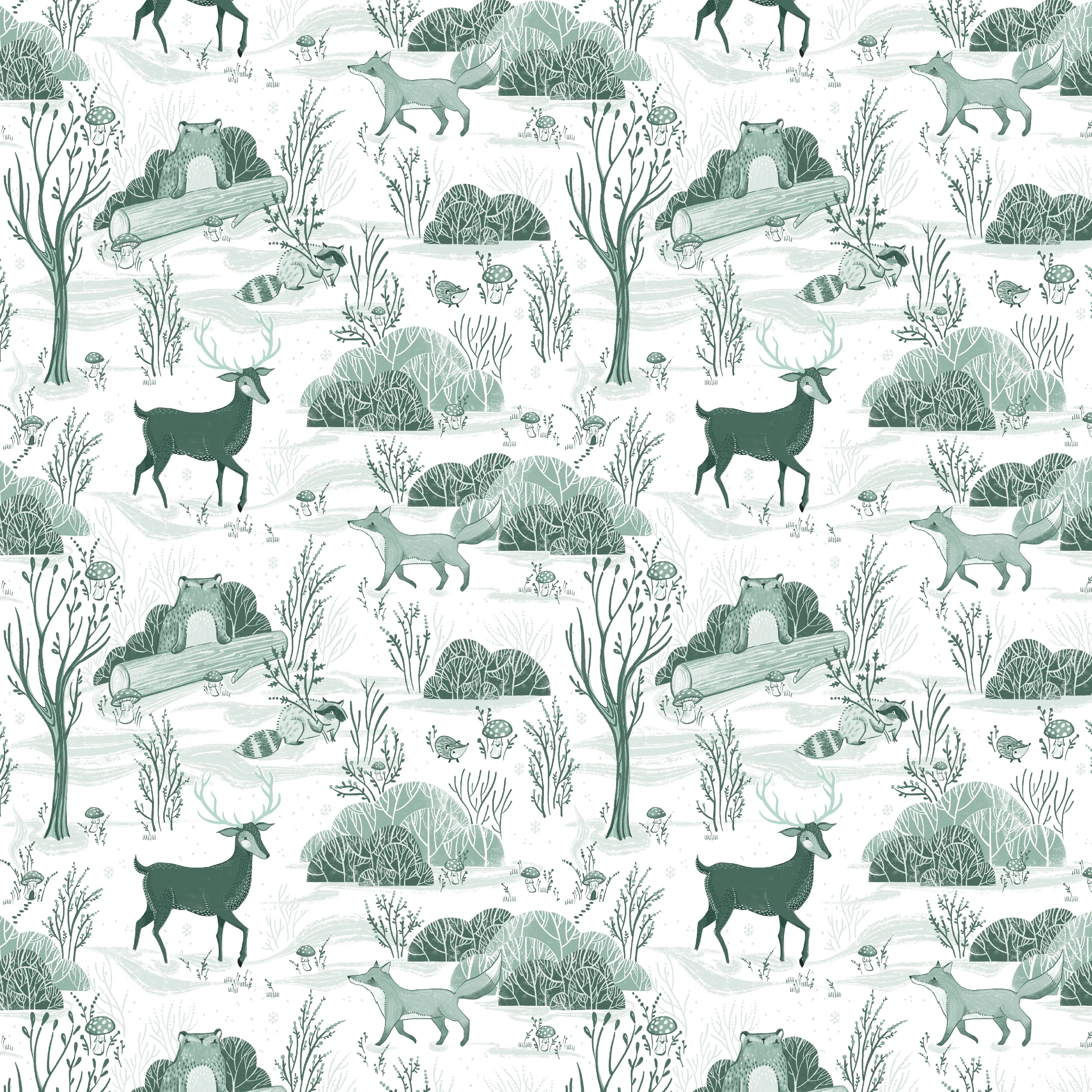 Enchanted Forest | Day in the Woods - White by Cori Dantini for Free Spirit | PWCD079.XWHITE