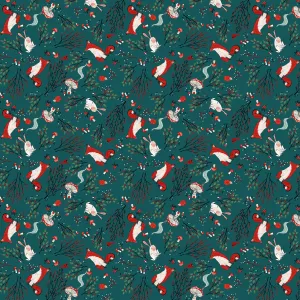 Enchanted Forest | Forest Floor - Teal by Cori Dantini for Free Spirit | PWCD077.XTEAL