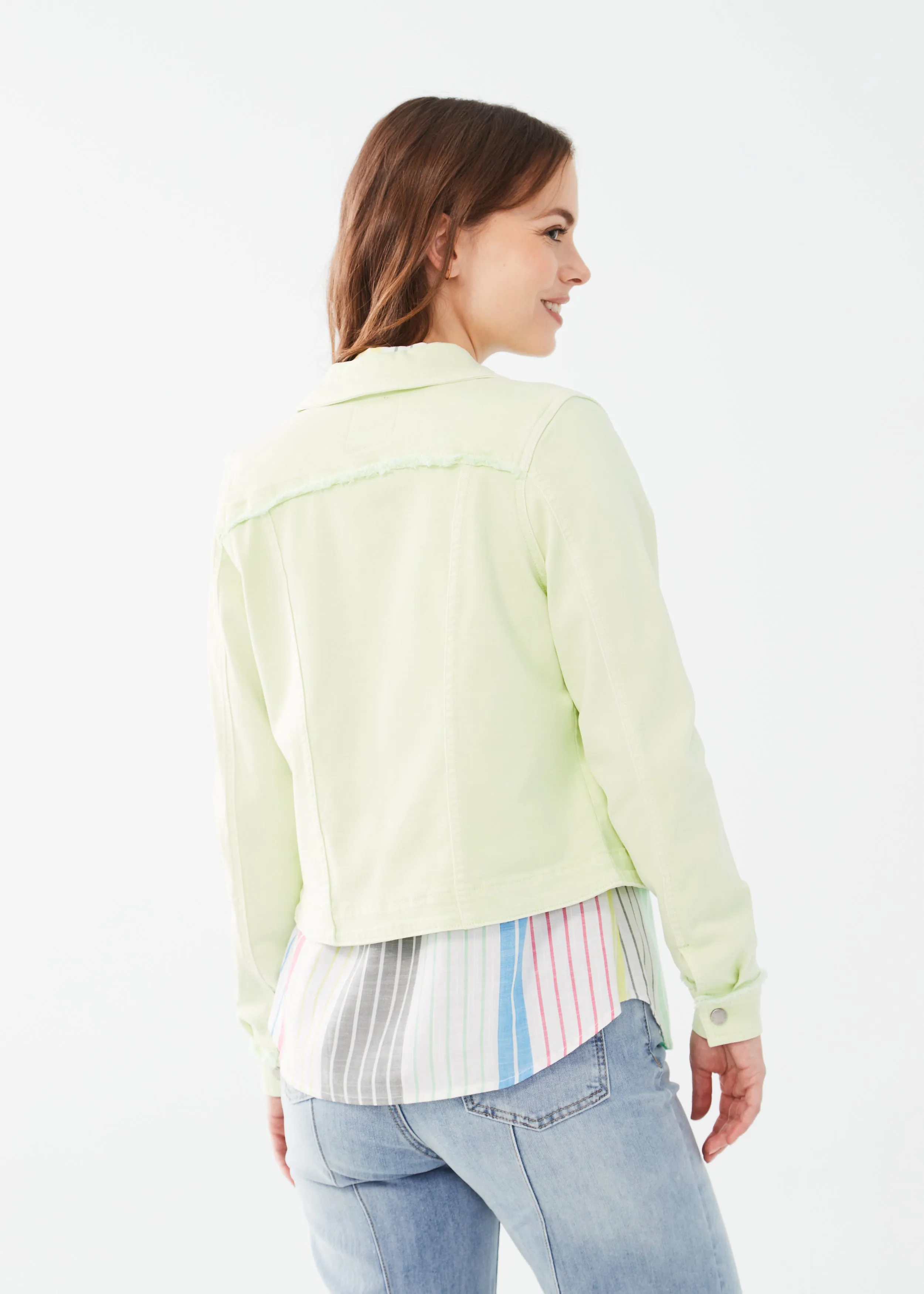 Euro Twill Cropped Jacket. Style FD1449511