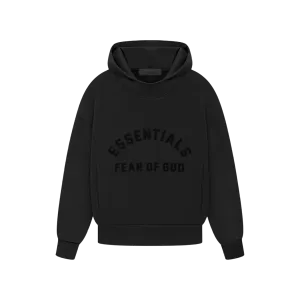 Fear of God Essentials Kids Hoodie 'Jet Black'