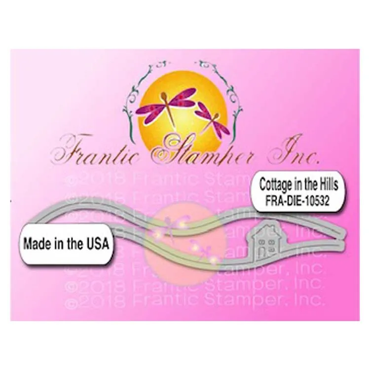 Frantic Stamper Precision Die - Cottage in the Hills