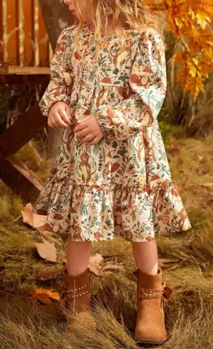 Friends of the Forest Long Sleeve Dress