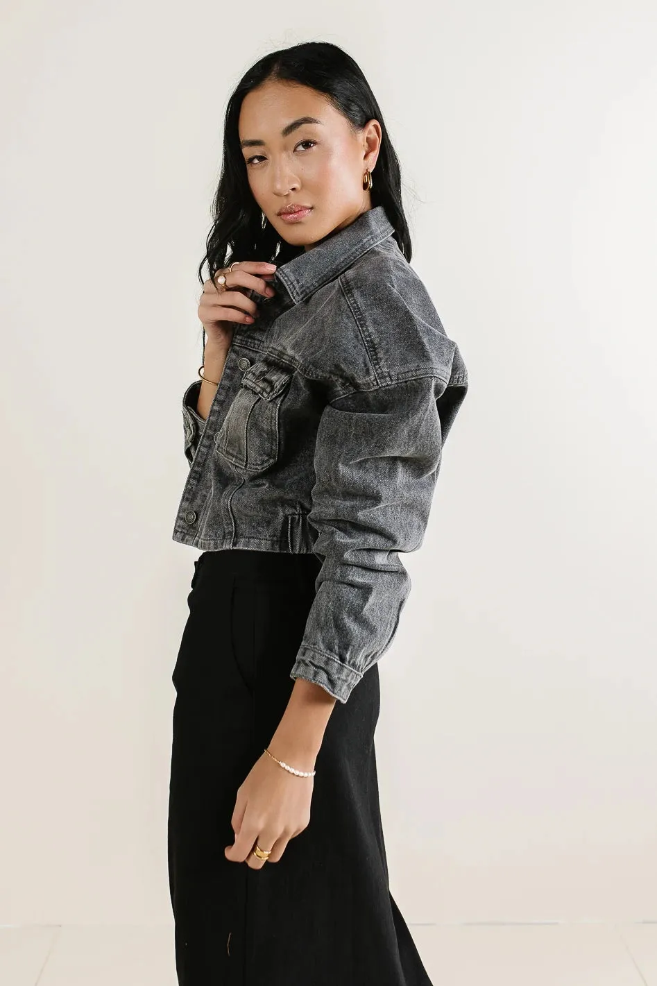 Hayes Cropped Denim Jacket - FINAL SALE