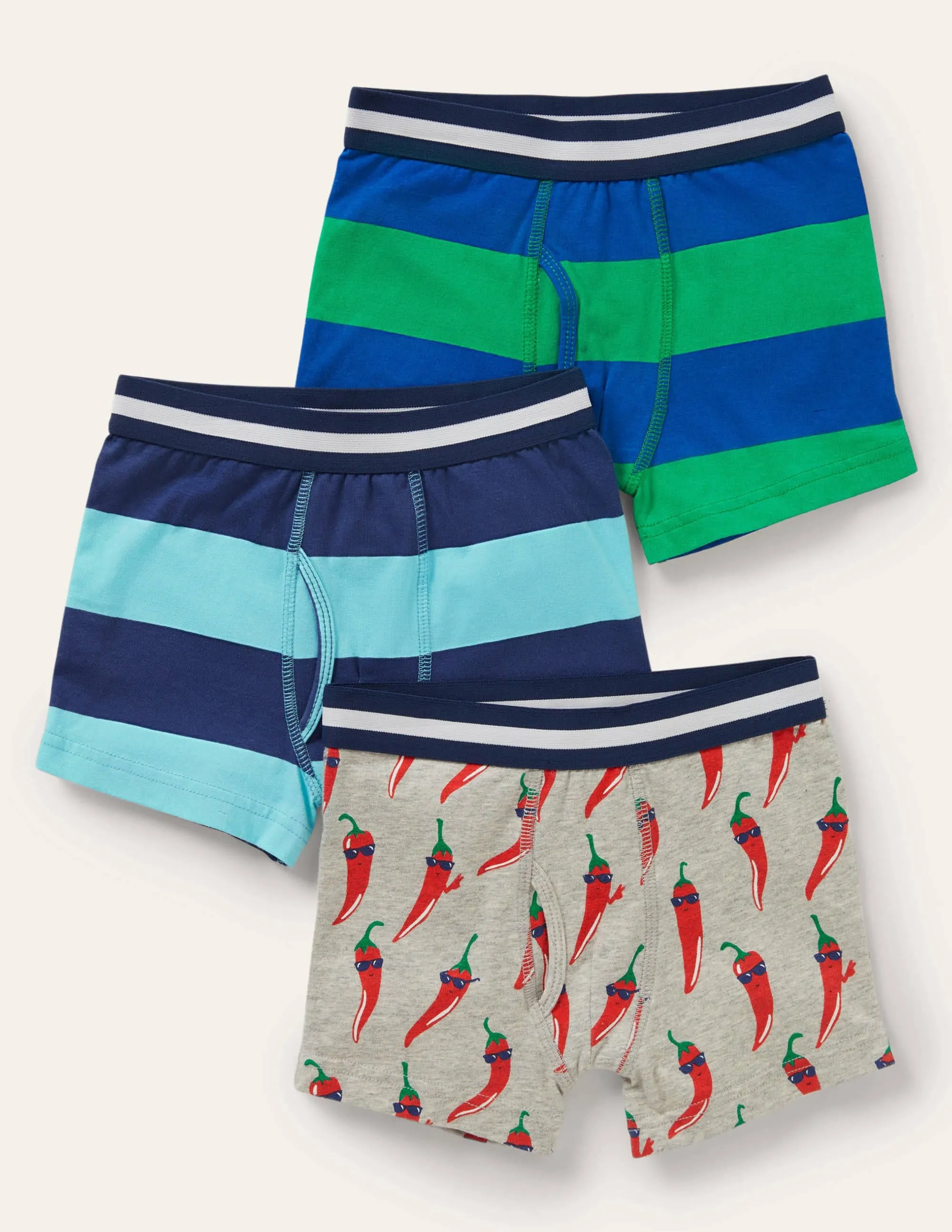 Jersey Boxers 3 Pack-Multi Chillies