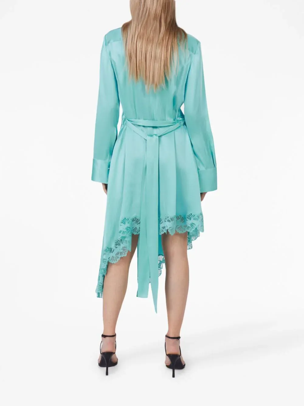 Lace Dress With Neck Sash