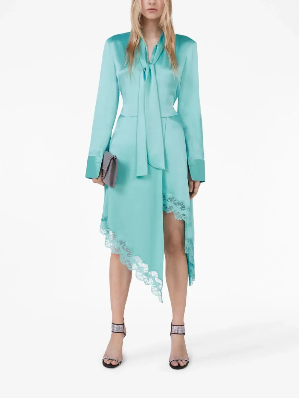 Lace Dress With Neck Sash