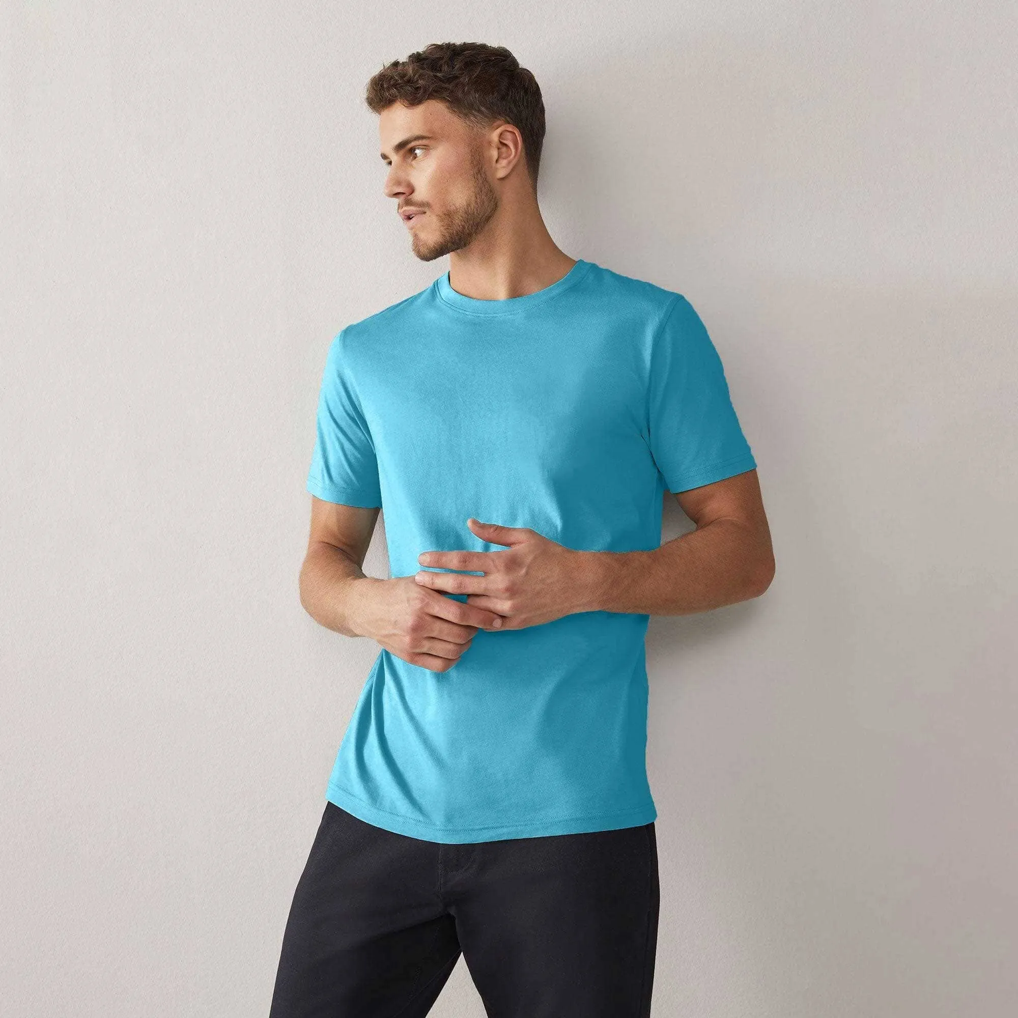 Polo Republica Men's Essentials Combed Cotton Short Sleeve Tee Shirt