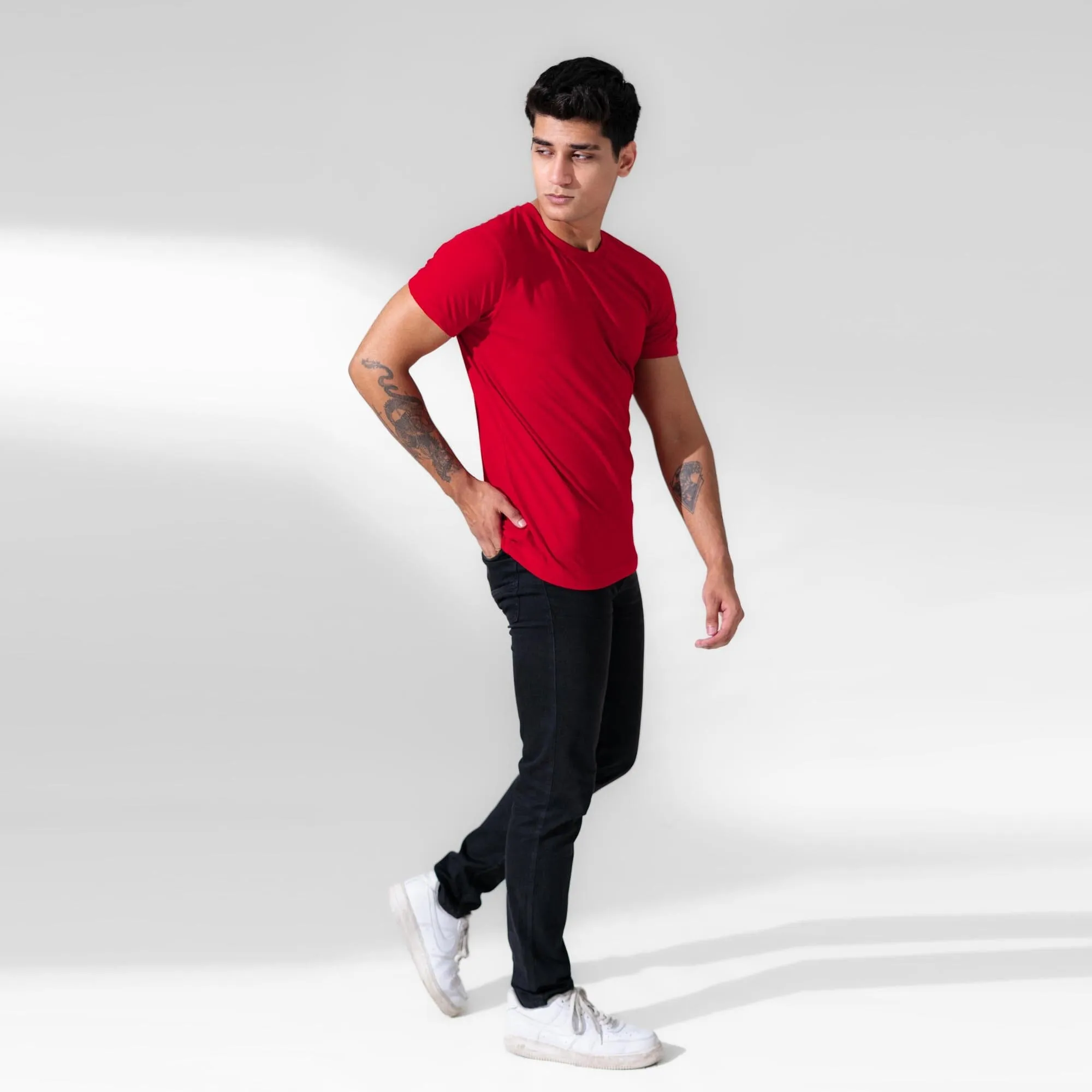 Polo Republica Men's Essentials Combed Cotton Short Sleeve Tee Shirt