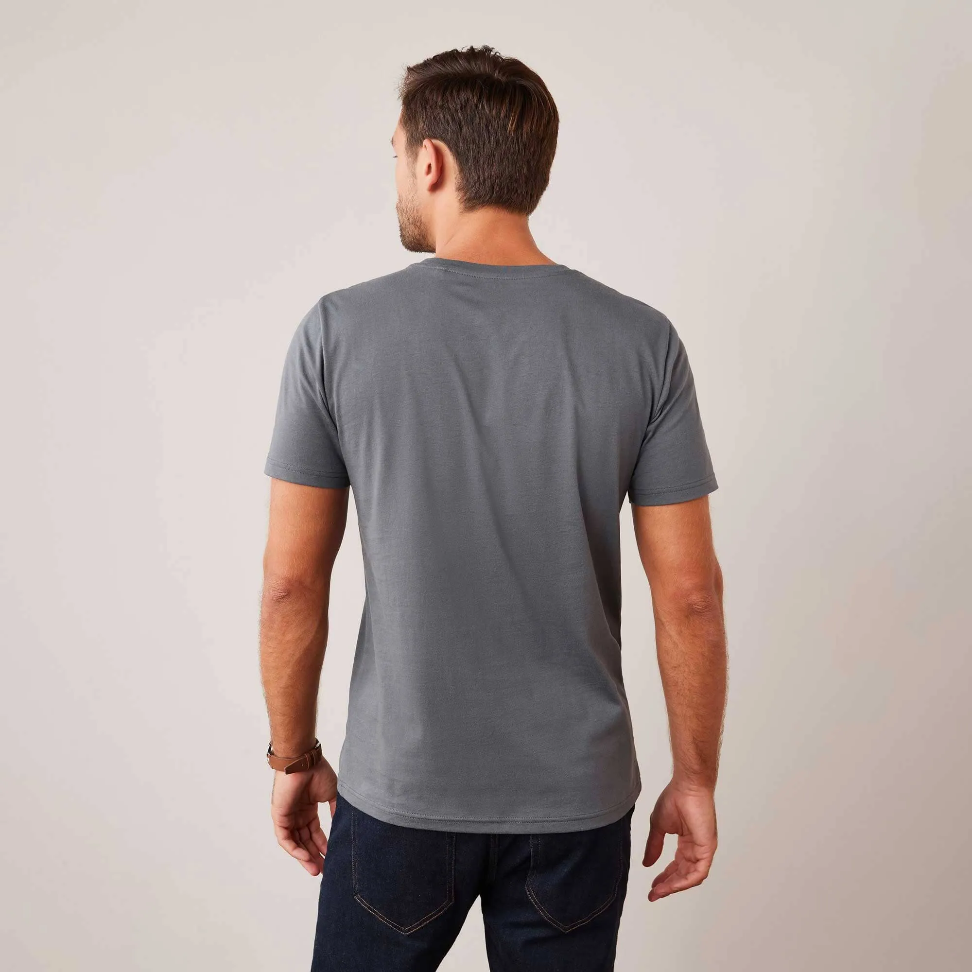 Polo Republica Men's Essentials Combed Cotton Short Sleeve Tee Shirt