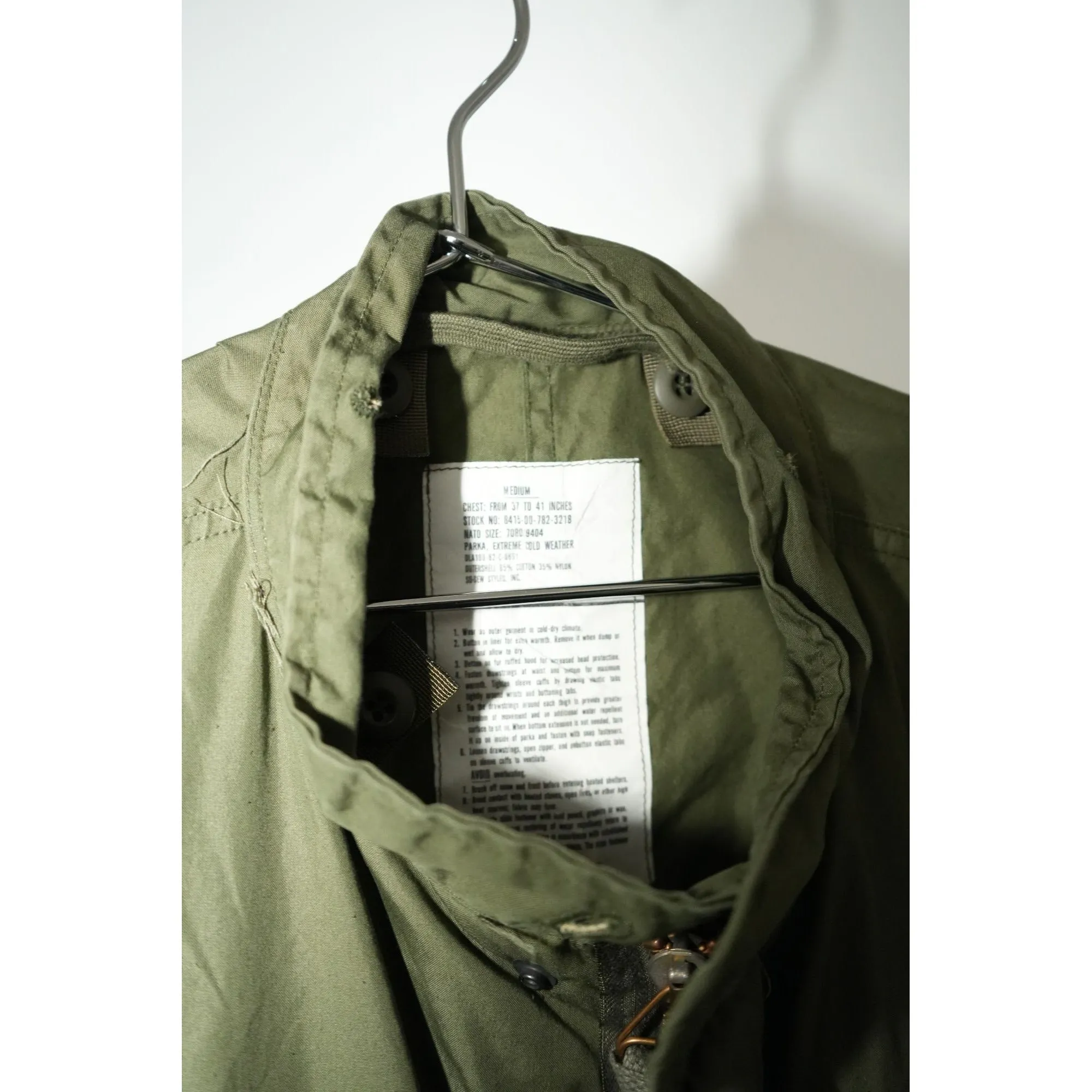 "Retail" Vintage 1950s Fishtail Parka So Sew Styles, Inc Extreme Cold Weather Military Jacket M Men's