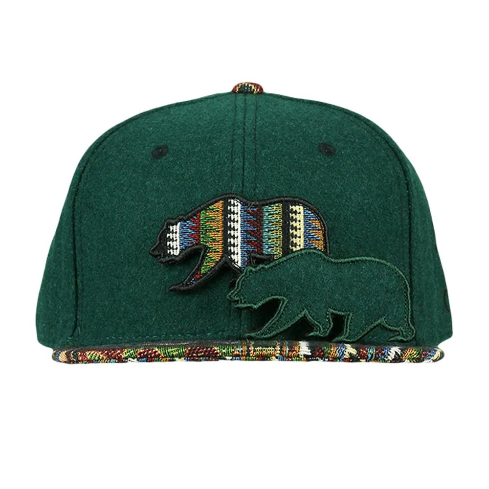 Removable Bear Cypress Forest Fitted Hat