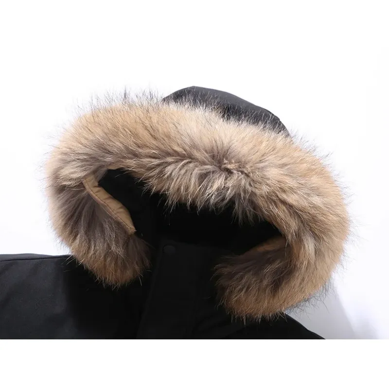 Stoomer - Parka Winterjas Heren – Winddicht met Bontkraag en Verstelbare Capuchon