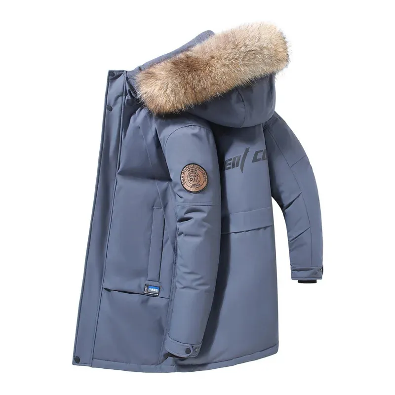 Stoomer - Parka Winterjas Heren – Winddicht met Bontkraag en Verstelbare Capuchon