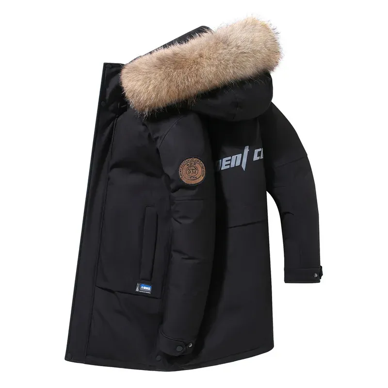 Stoomer - Parka Winterjas Heren – Winddicht met Bontkraag en Verstelbare Capuchon