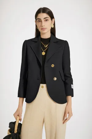 Tailored jacket in cotton tweed