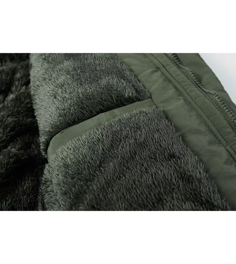 Thermos - Parka Winterjas Heren – Warm Gevoerd met Capuchon en Meerdere Zakken