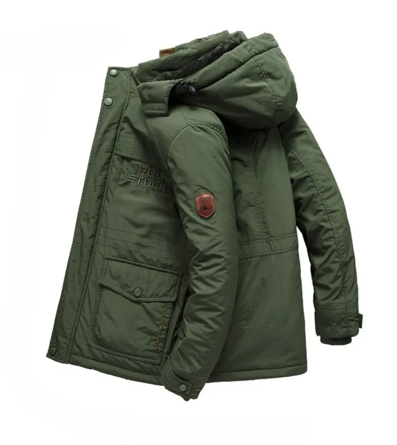 Thermos - Parka Winterjas Heren – Warm Gevoerd met Capuchon en Meerdere Zakken