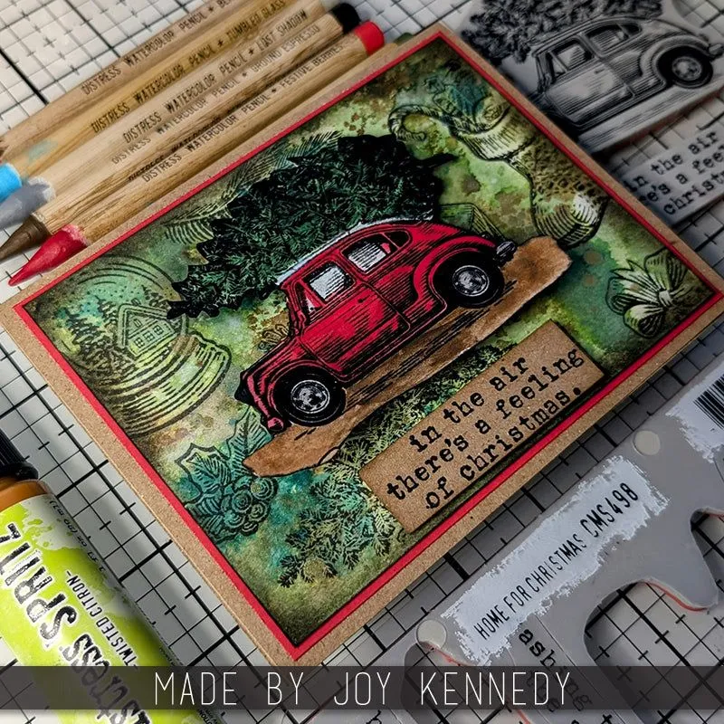 Tim Holtz Cling Stamps 7"X8.5" - Forest Floor 2