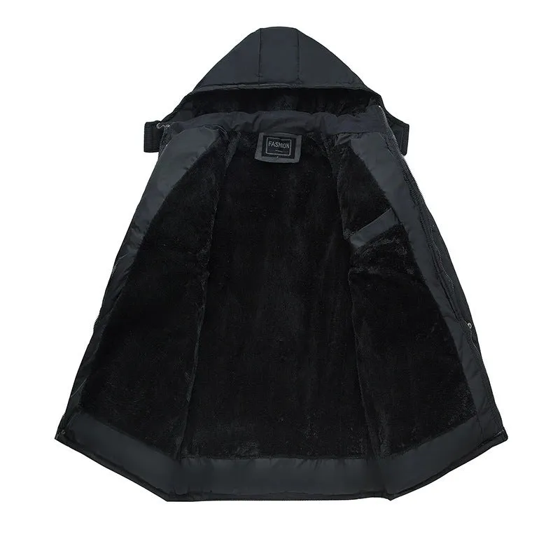 Tommy™ dik waterdicht bont met rits Parka winterjas