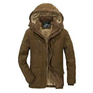 Tommy™ kaki met revers winddichte Parka winterjas