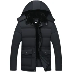 Tommy™ winddichte zwart gevoerde Parka winterjas