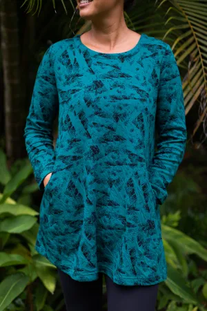 Twisted Jacquard Tunic Forest