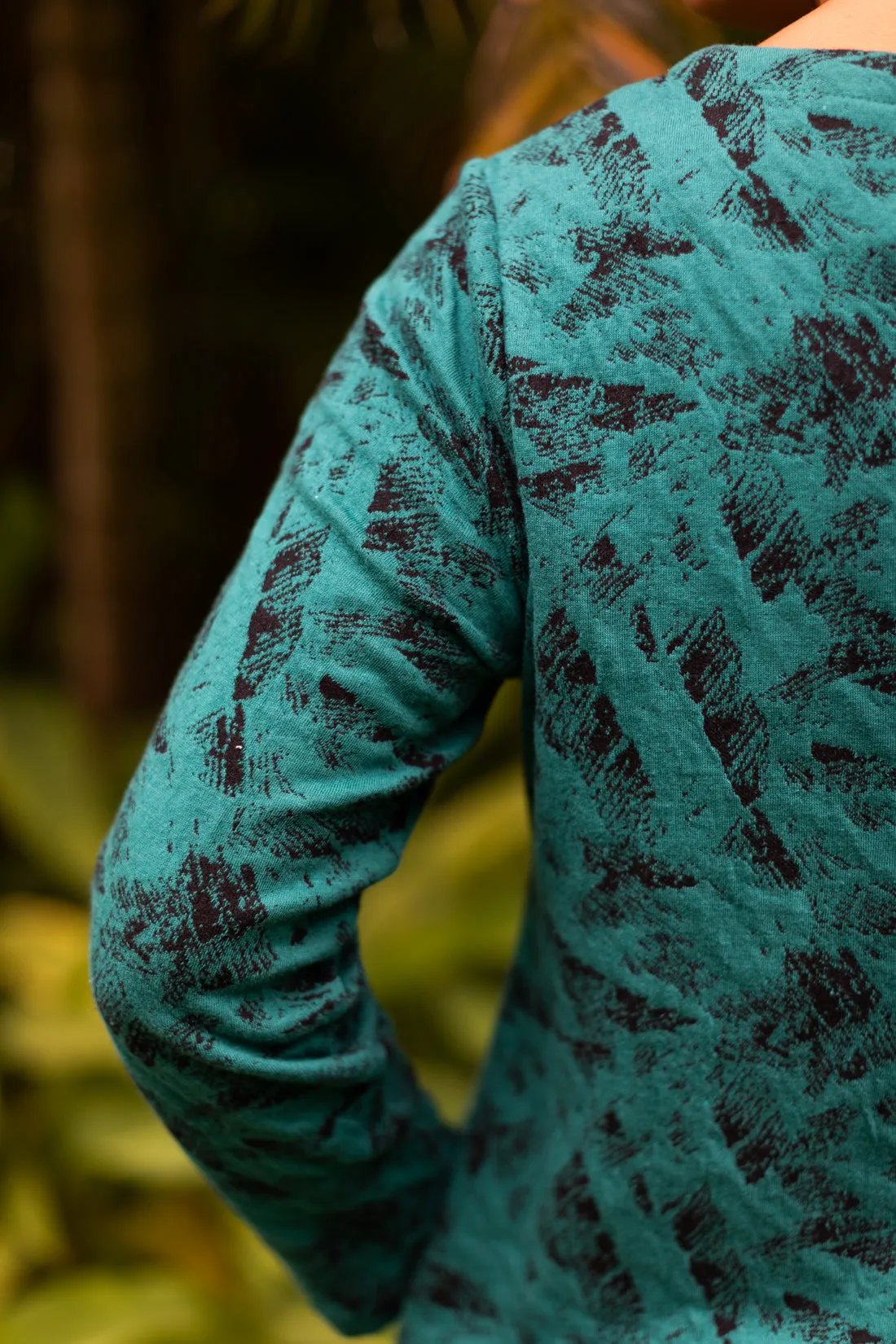 Twisted Jacquard Tunic Forest