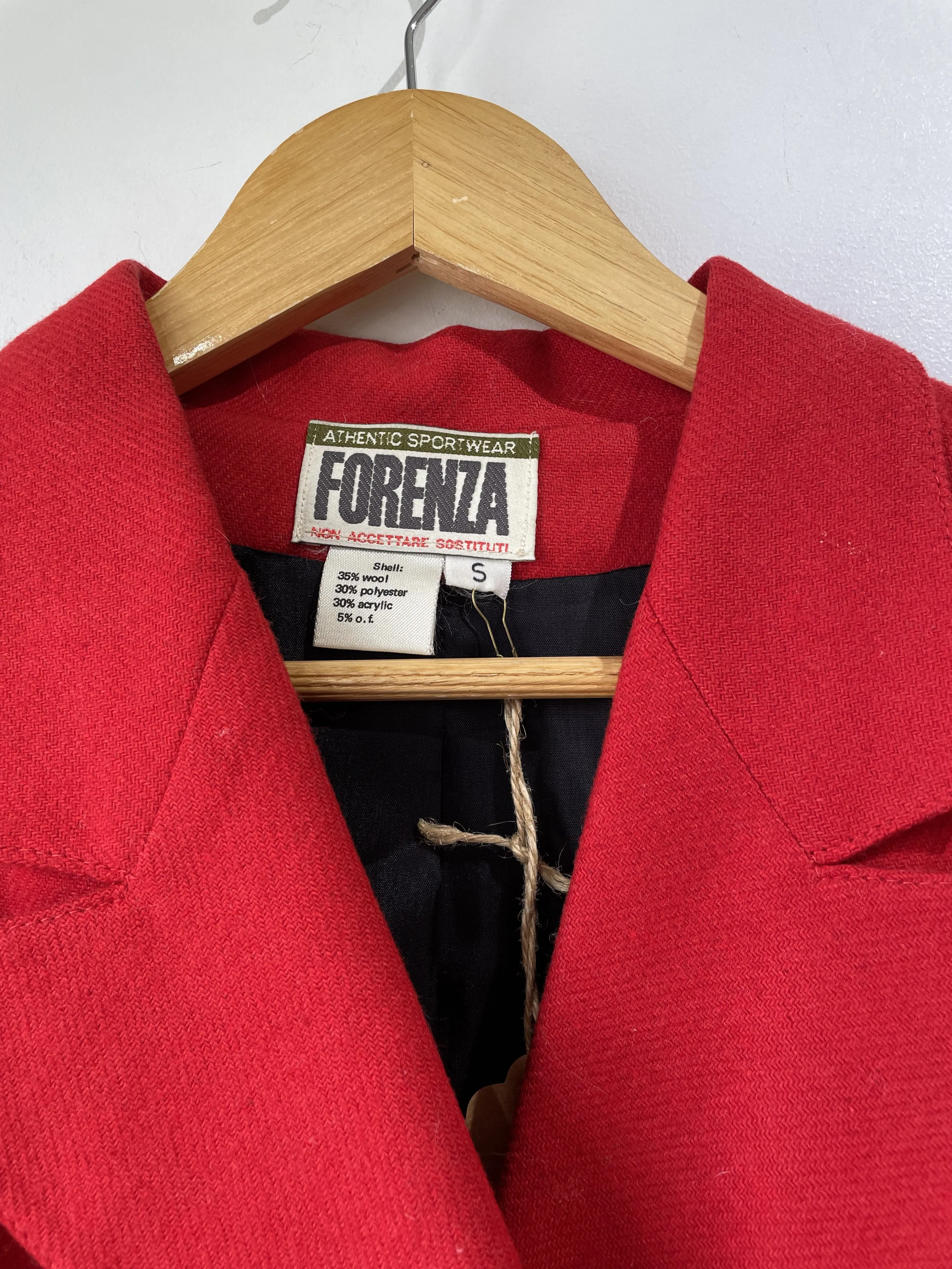 Vintage Forenza Red Cropped Jacket