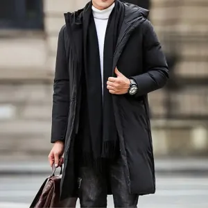 Wintkom - Parka Winterjas Heren – Lang Model met Capuchon en Warme Voering