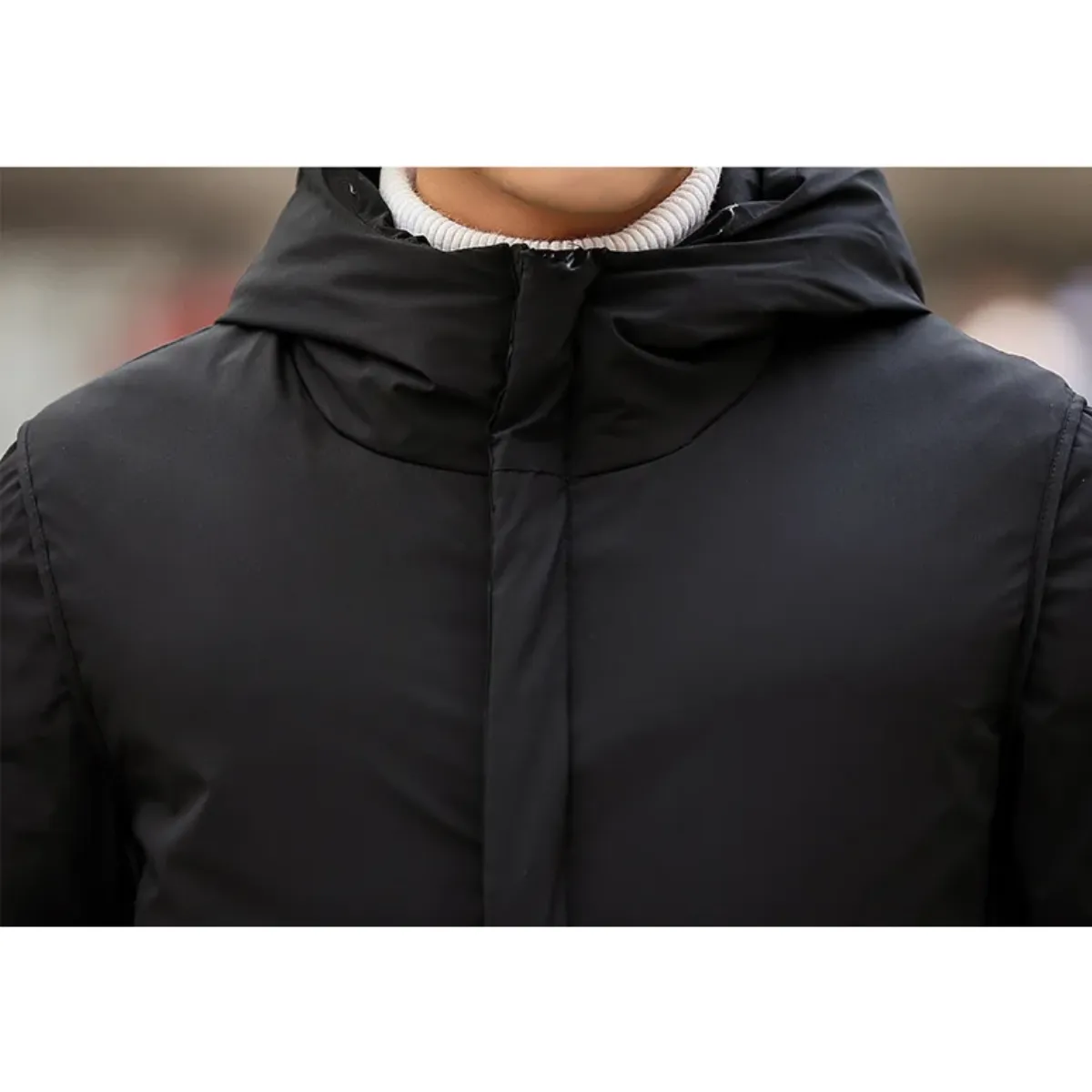 Wintkom - Parka Winterjas Heren – Lang Model met Capuchon en Warme Voering