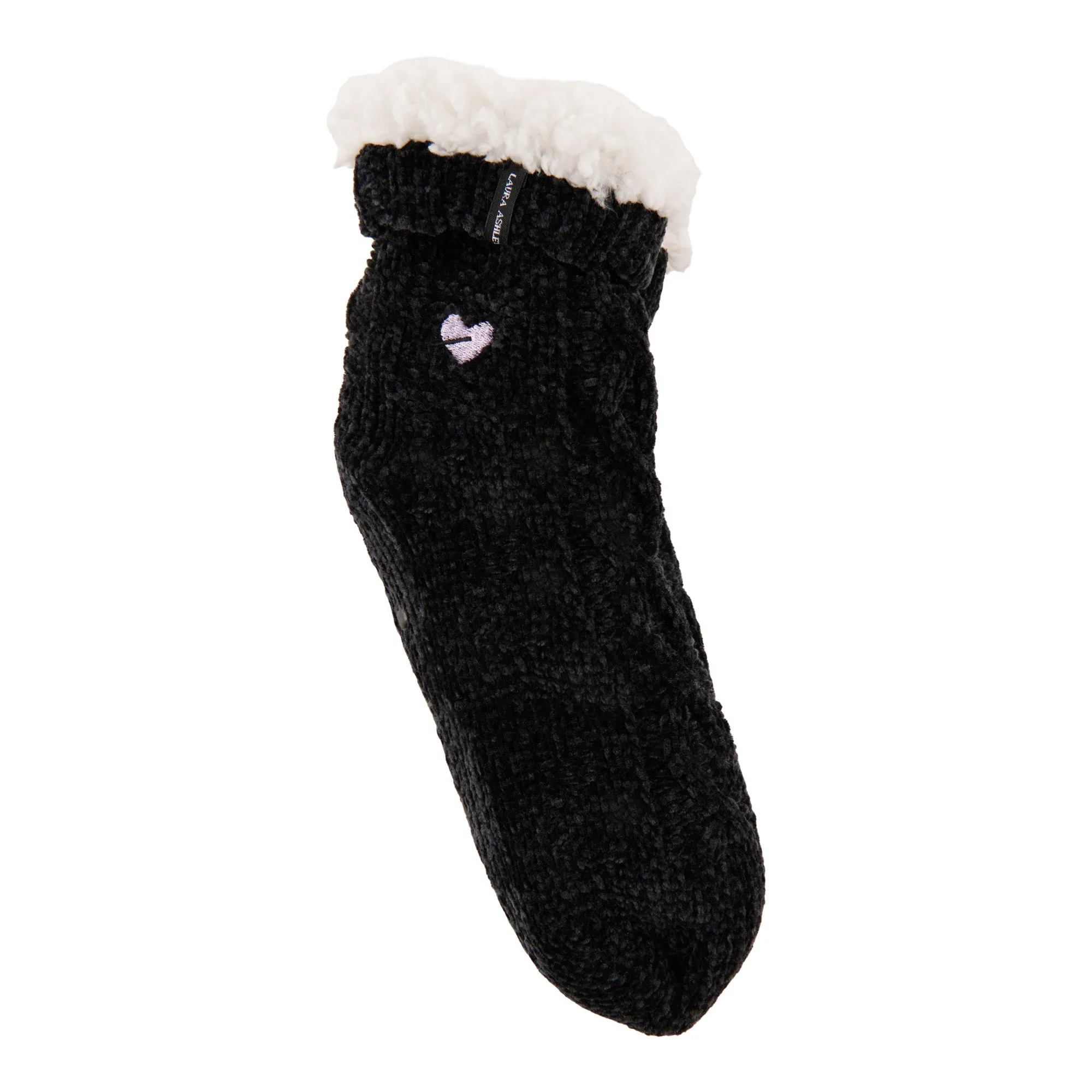 Women's Embroidered Sherpa Thermal Socks